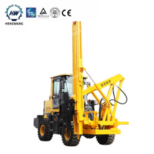 Loader type guardrail pile driver hydraulic post driver for safety barriers